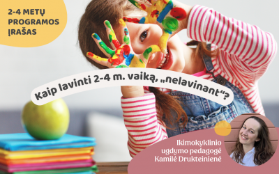 Kaip lavinti 2-4 m. vaiką, „nelavinant“?